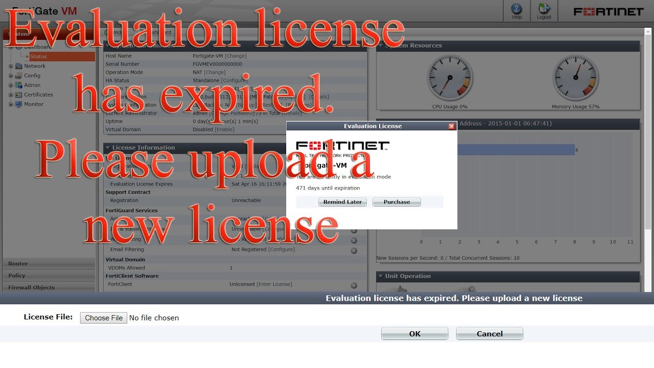 fortigate vm license download